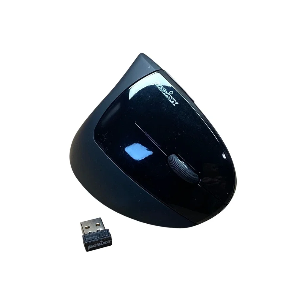 Perixx PERIMICE-605 Wireless Vertical Ergonomic Mouse Black PERIDUO-605 MK586G